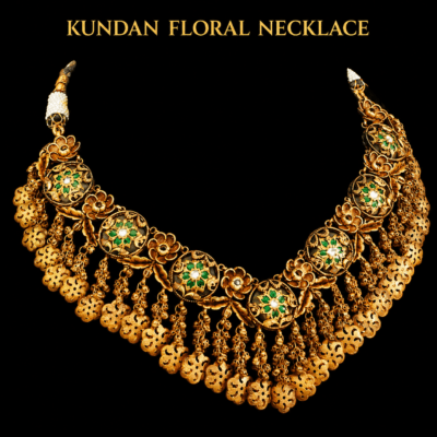 Kundan floral necklace masterpiece