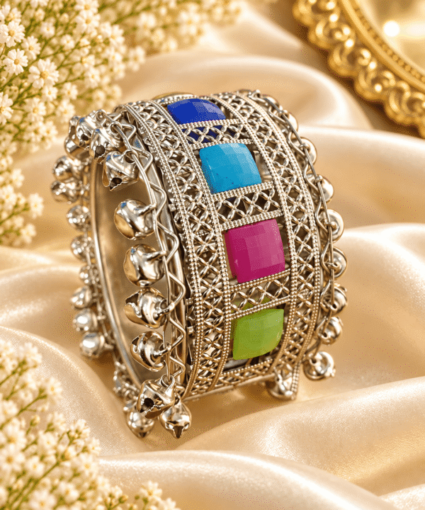 Multicolor Stone Studded…