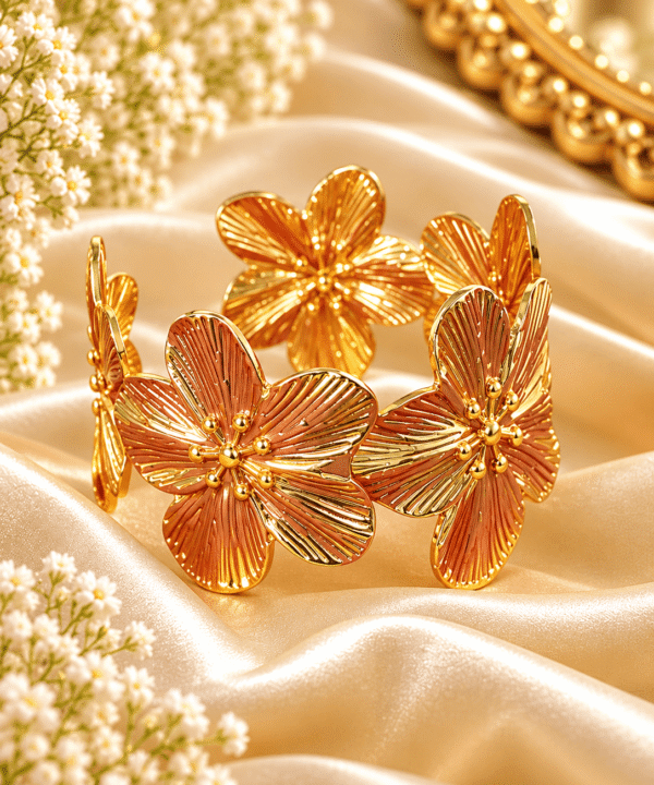 Gold Floral Statement…